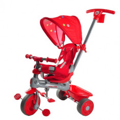 Tricicleta Baby Trike 4 in 1 Giraffe Red foto