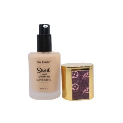 Fond de ten cu extract de melc si acoperire, Kiss Beauty, Snail, Super Cover, 230, 45 ml foto