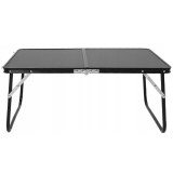 Masa pliabila metalica pentru gradina, plaja sau picnic, blat MDF, 60x42x27cm Household NewTrend