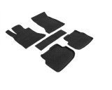 Covorase Cauciuc Premium Stil Tavita BMW Seria 5 F11 (2010-2013) Negru, Fara Miros, Bordura 3cm