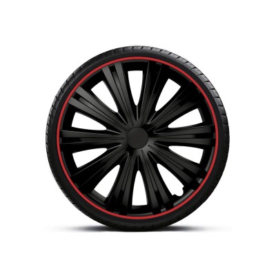 SET CAPACE ROTI 15` NEGRE CU MARGINE ROSIE GIGA R foto