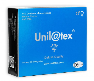 144 Prezervative Latex, Fara Aroma, Unilatex foto