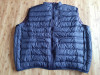 Vesta Barbati Marimi Mari 7XL-10XL Bleumarin, Vesta Matlasata Impermeabila, Haine Grasi, Buzunare Fermoar