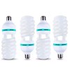 Set 4 becuri foto,lumina alba,rece,putere 150W,intensitate 5500k,soclu E27, Dactylion