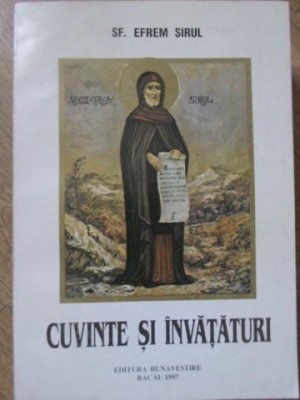CUVINTE SI INVATATURI VOL.1-SFANTUL EFREM SIRUL-234669 foto