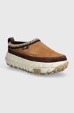 UGG papuci din piele Venture Daze barbati, culoarea maro, 1154530