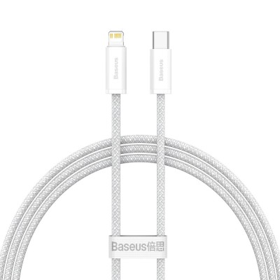 Cablu Baseus Dynamic type c - lightning 20w 2m alb CALD000102 foto