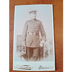Fotografie pe carton, militar, perioada interbelica