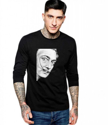 Bluza barbati neagra - Dali - Portret - M foto