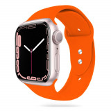 Curea Tech-Protect Iconband pentru Apple Watch 4/5/6/7/8/9/Se/Ultra 1/2 (42/44/45/49 mm) Portocaliu, Silicon