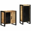 VidaXL Set de mobilier pentru baie cu raft 2 pcs Lemn de mango solid 3305604