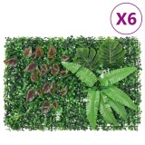 &nbsp;vidaXL Gard din plante artificiale,&nbsp;6 buc., verde, 40x60 cm