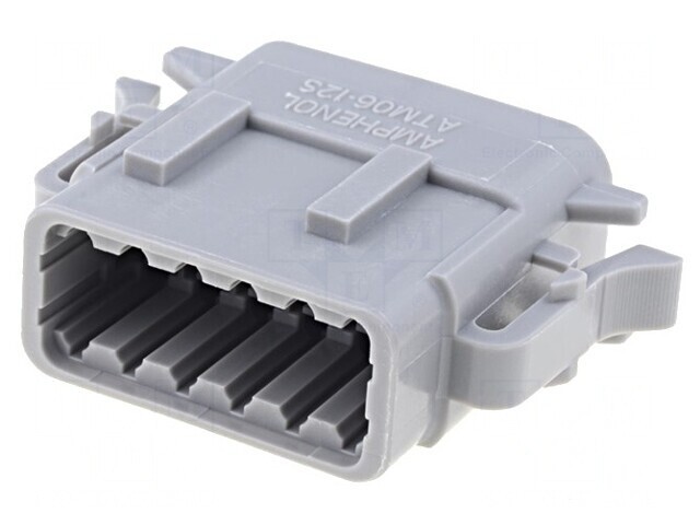 Conector cablu-cablu ATM 12 PIN gri IP67