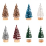 Brazi Decorativi de Crăciun, Model Glitter, 10 cm, Multicolor, Set 8 Bucăți, Oem
