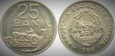 Moneda 25 Bani - ROMANIA, anul 1966 *cod 417= PERFECT UNC foto