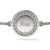 Bratara Argint 925 Damă cu Cristale Model Magic Coin Atcom, 1.5g, 15mm, Argintiu, Cadou Valentine&#039;s Day/Crăciun