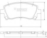 Set placute frana,frana disc SUBARU FORESTER (SG) (2002 - 2016) NIPPARTS J3607013