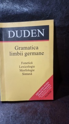 Gramatica limbii germane - Rudolf Hoberg foto