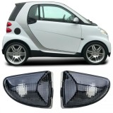 Set indicator lateral fum negru potrivit pentru Smart ForTwo Cabrio Coupe 451 2007-2015 Performance AutoTuning