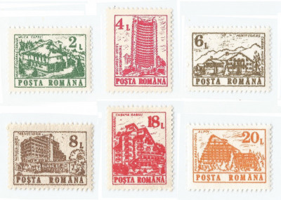 |Romania, LP 1266/1991, Hoteluri si cabane (uzuale III), MNH foto