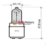 Bec far 12V 35/35W (halogen lumina albastra)