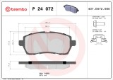 BREMBO P 24 072 PRIME LINE set placute frana,frana disc