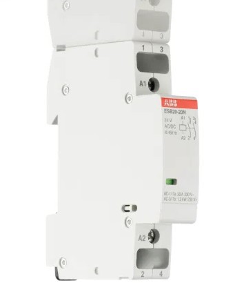 Contactor 2-polar 20A 24VAC/DC NO