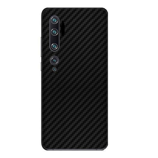 Set Folii Skin Acoperire 360 Compatibile cu Xiaomi Mi 10 - ApcGsm Wraps Carbon Black