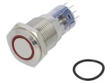 Comutator Anti-Vandalism DPDT 3A 250VAC IP67 Roșu