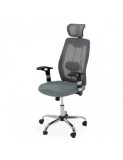 Scaun birou ergonomic OFF 988, mesh, baza cromata, suport lombar, inaltime reglabila, mecanism balans, 110 kg