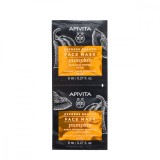Apivita Express Beauty Masca de fata detoxifianta cu dovleac, 2 x 8ml