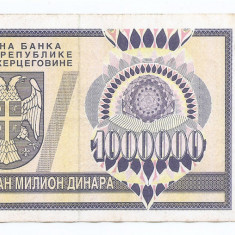 Croatia 1.000.000 Dinari 1993 (Krajina - Knin) - AA1526439, B11, P-R10