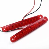 set 12 x Lampa de gabarit 12v-24v, 9 smd , rosu
