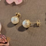Cercei placati cu aur cu perla eco , Eleganta atemporala