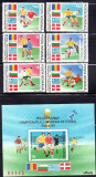 ROMANIA 1990, Preliminariile C.M. de Fotbal Italia&#039;90, MNH, 1234, 1235, Sport, Nestampilat