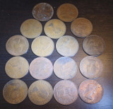 Lot 17 monede Regatul Unit - 1 Penny 1967 și 1964, Europa