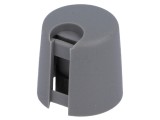 Buton rotativ gri cu indicator plastic &Oslash;6mm &Oslash;16x16mm