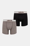 Levi&#039;s boxeri de bumbac 2-pack culoarea maro, 37149-1225