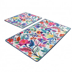 Set 2 Covorase baie Pictura, 60 x 100 cm, 50 x 60 cm, Antiderapant, Multicolor