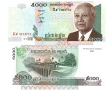 Cambodgia 5 000 5000 Riels 2001 P-55a UNC
