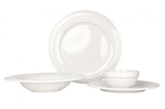 Bonna Set de vesela (Large) - Halo - 24 bucăți - 6 persoane - Porţelan
