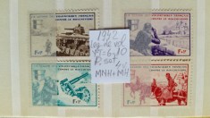 1942 France Borodino YT=6-10 p.set 4 val MNH+MH