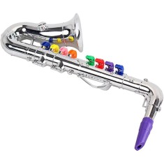 Jucarie Instrument de suflat: Saxofon cu 8 note muzicale