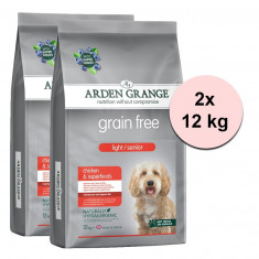 ARDEN GRANGE GF Light/Senior Chicken &amp; Superfoods 2 x 12 kg