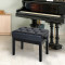 HomCom Scaun Bancu?a pentru Pian cu compartiment depozitare, inal?ime reglabila 54.5x33x48-58cm, Negru,