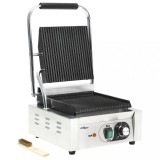 Cumpara ieftin Grill Panini cu striatii, 31x30,5x20 cm, inox, 1800 W