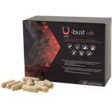 Capsule U-Bust Pills, pentru mărirea și fermitatea s&acirc;nilor, cu mangan, cupru și vitamina B6, 60 buc