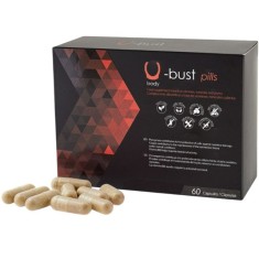 Capsule U-Bust Pills, pentru mărirea și fermitatea s&acirc;nilor, cu mangan, cupru și vitamina B6, 60 buc