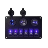 Cumpara ieftin Panou Comutatoare cu LED-uri, 12V, 6 Butoane