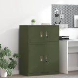 vidaXL Dulap de depozitare Verde măsliniu 80 x 40 x 40 cm 891674